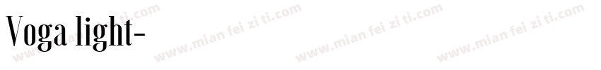 Voga light字体转换
